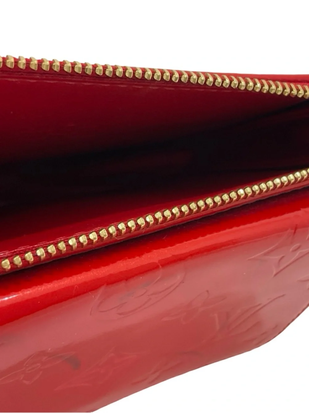Louis Vuitton Red Monogram Vernis Mott Pochette - Picture 12 of 16